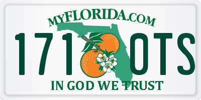 FL license plate 1710TS