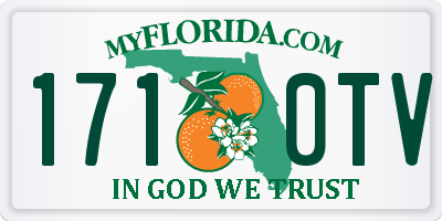 FL license plate 1710TV