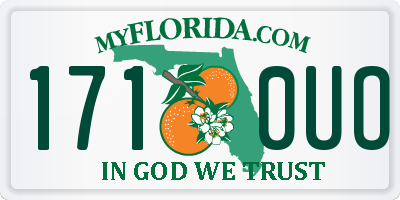FL license plate 1710UO