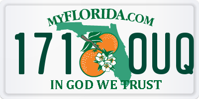 FL license plate 1710UQ