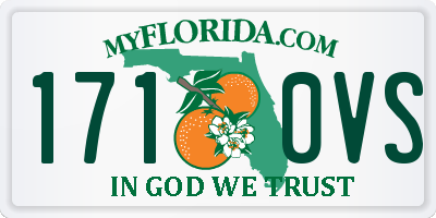 FL license plate 1710VS