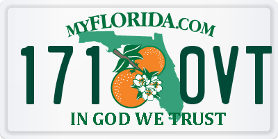 FL license plate 1710VT