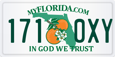 FL license plate 1710XY