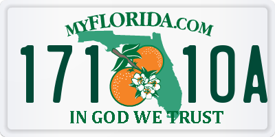 FL license plate 1711OA