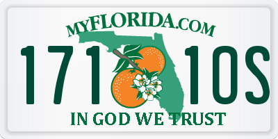 FL license plate 1711OS