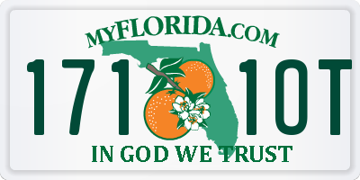 FL license plate 1711OT