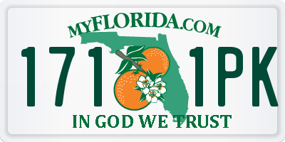 FL license plate 1711PK