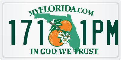 FL license plate 1711PM