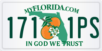 FL license plate 1711PS