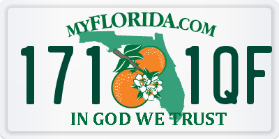 FL license plate 1711QF