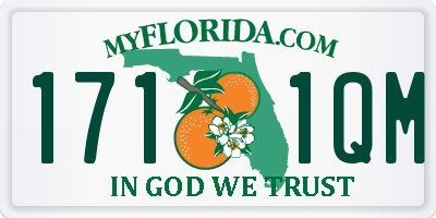 FL license plate 1711QM