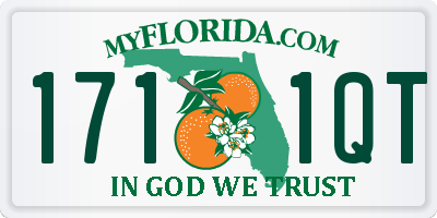 FL license plate 1711QT
