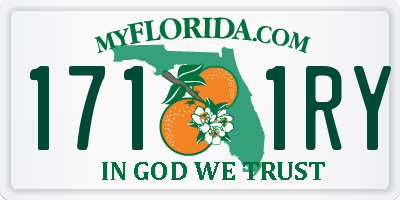 FL license plate 1711RY