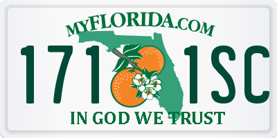FL license plate 1711SC