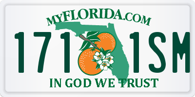 FL license plate 1711SM