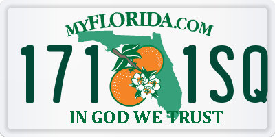 FL license plate 1711SQ
