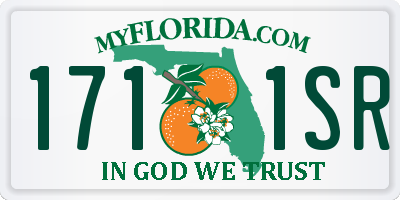 FL license plate 1711SR