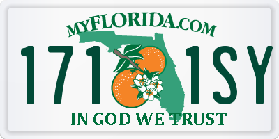 FL license plate 1711SY