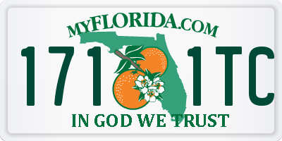 FL license plate 1711TC