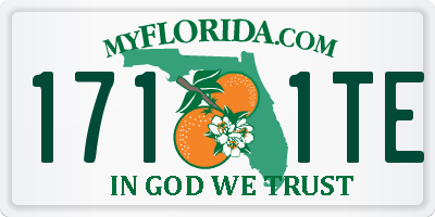 FL license plate 1711TE