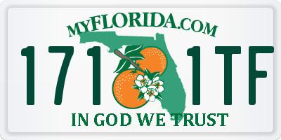 FL license plate 1711TF