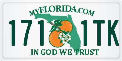 FL license plate 1711TK
