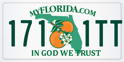 FL license plate 1711TT