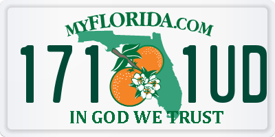 FL license plate 1711UD