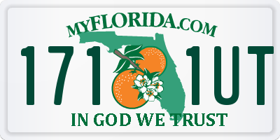 FL license plate 1711UT