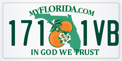 FL license plate 1711VB