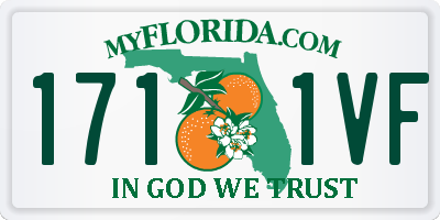 FL license plate 1711VF