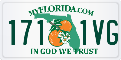 FL license plate 1711VG