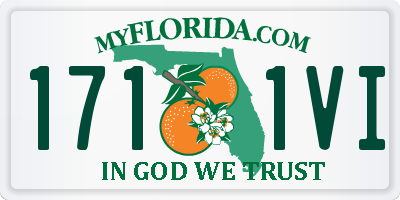 FL license plate 1711VI