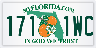 FL license plate 1711WC