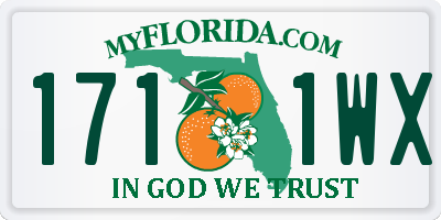 FL license plate 1711WX