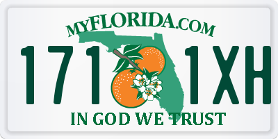 FL license plate 1711XH