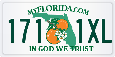 FL license plate 1711XL