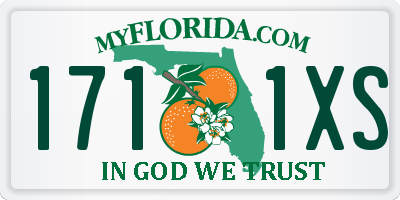 FL license plate 1711XS