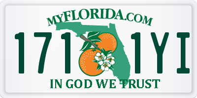 FL license plate 1711YI