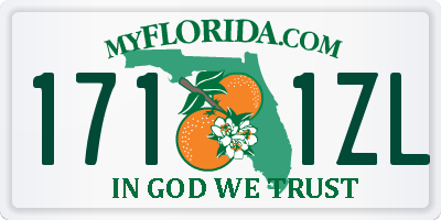 FL license plate 1711ZL