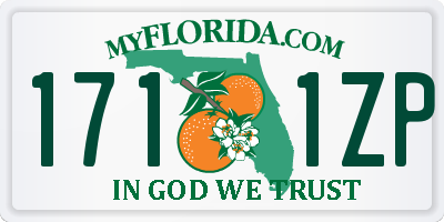 FL license plate 1711ZP