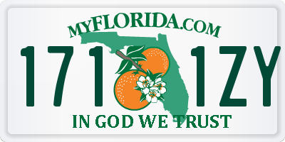 FL license plate 1711ZY