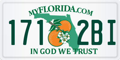 FL license plate 1712BI