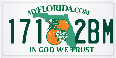 FL license plate 1712BM