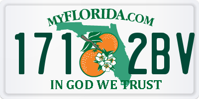 FL license plate 1712BV