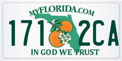 FL license plate 1712CA