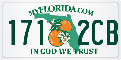 FL license plate 1712CB