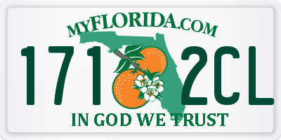 FL license plate 1712CL