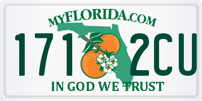 FL license plate 1712CU