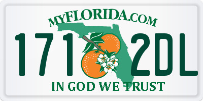 FL license plate 1712DL